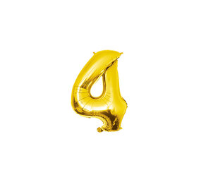 Paper Dreams Balloon Foil 4 Gold 40cm | per piece