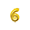 Paper Dreams Balloon Foil 6 Gold 40cm | per piece Paper Dreams Balloon Foil 6 Gold 40cm | per piece