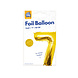 Paper Dreams Ballon Folie 7 Goud 40cm | per stuk