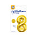 Paper Dreams Folienballon 8 Gold 40cm | pro Stück