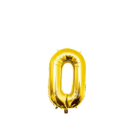 Paper Dreams Ballon Folie 0 Goud 40cm | per stuk