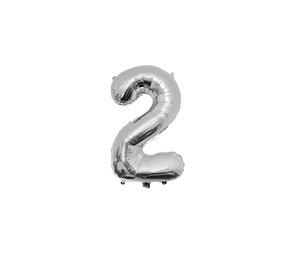 Paper Dreams Ballon en aluminium argenté 2 x 40 cm | à l'unité