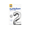 Paper Dreams Folienballon 2 Silber 40 cm | pro Stück Paper Dreams Folienballon 2 Silber 40 cm | pro Stück