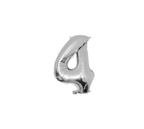 Paper Dreams Balloon Foil 4 Silver 40cm | per piece