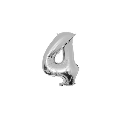 Paper Dreams Balloon Foil 4 Silver 40cm | per piece