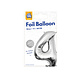 Paper Dreams Ballon Folie 4 Zilver 40cm | per stuk Paper Dreams Ballon Folie 4 Zilver 40cm | per stuk