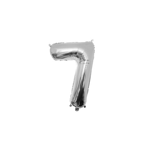 Paper Dreams Ballon Folie 7 Zilver 40cm | per stuk Paper Dreams Ballon Folie 7 Zilver 40cm | per stuk