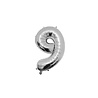 Paper Dreams Ballon en aluminium argenté 9 x 40 cm | à l'unité Paper Dreams Ballon en aluminium argenté 9 x 40 cm | à l'unité