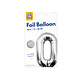 Paper Dreams Ballon Folie 0 Zilver 40cm | per stuk