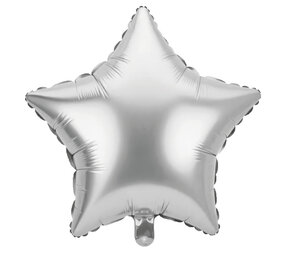 Paper Dreams Helium Balloon Star Silver 46cm Deflated | per piece