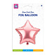 Paper Dreams Helium Ballon Ster Rosegoud 46cm Leeg | per stuk Paper Dreams Helium Ballon Ster Rosegoud 46cm Leeg | per stuk
