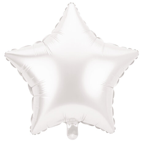 Paper Dreams Helium Ballon Ster Wit 46cm Leeg | per stuk