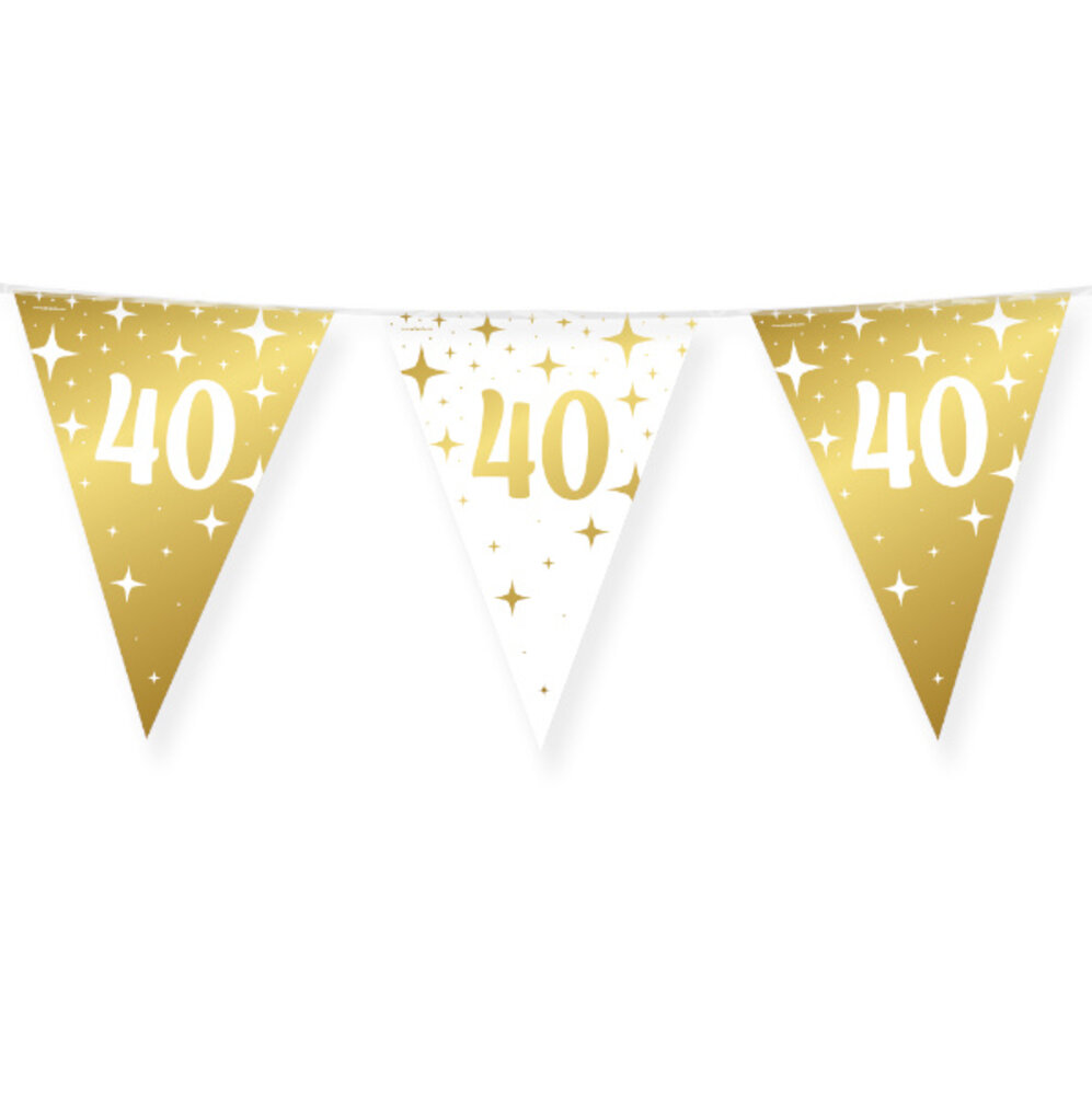 Paper Dreams Elegante Girlande zum 40. Geburtstag, 10 m | pro Stück