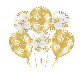 Paper Dreams Fancy 18th Birthday Balloons 30cm | 6 pieces
