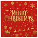 Paper Dreams Christmas Napkins Merry Christmas Red 33x33cm | 16 pieces