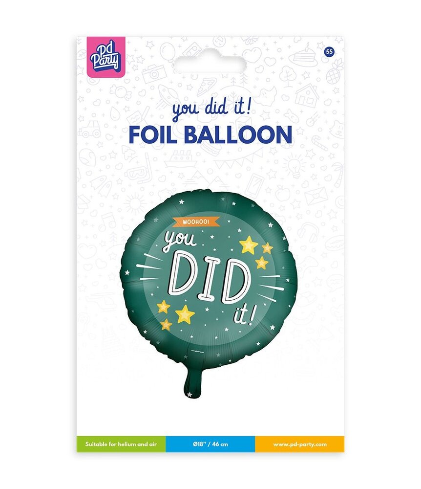 Paper Dreams Ballon à l'hélium « Tu l'as fait ! » 45 cm, vide | à l'unité