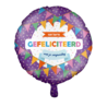 Paper Dreams Gefeliciteerd Helium Ballon 45cm Leeg | per stuk Paper Dreams Gefeliciteerd Helium Ballon 45cm Leeg | per stuk