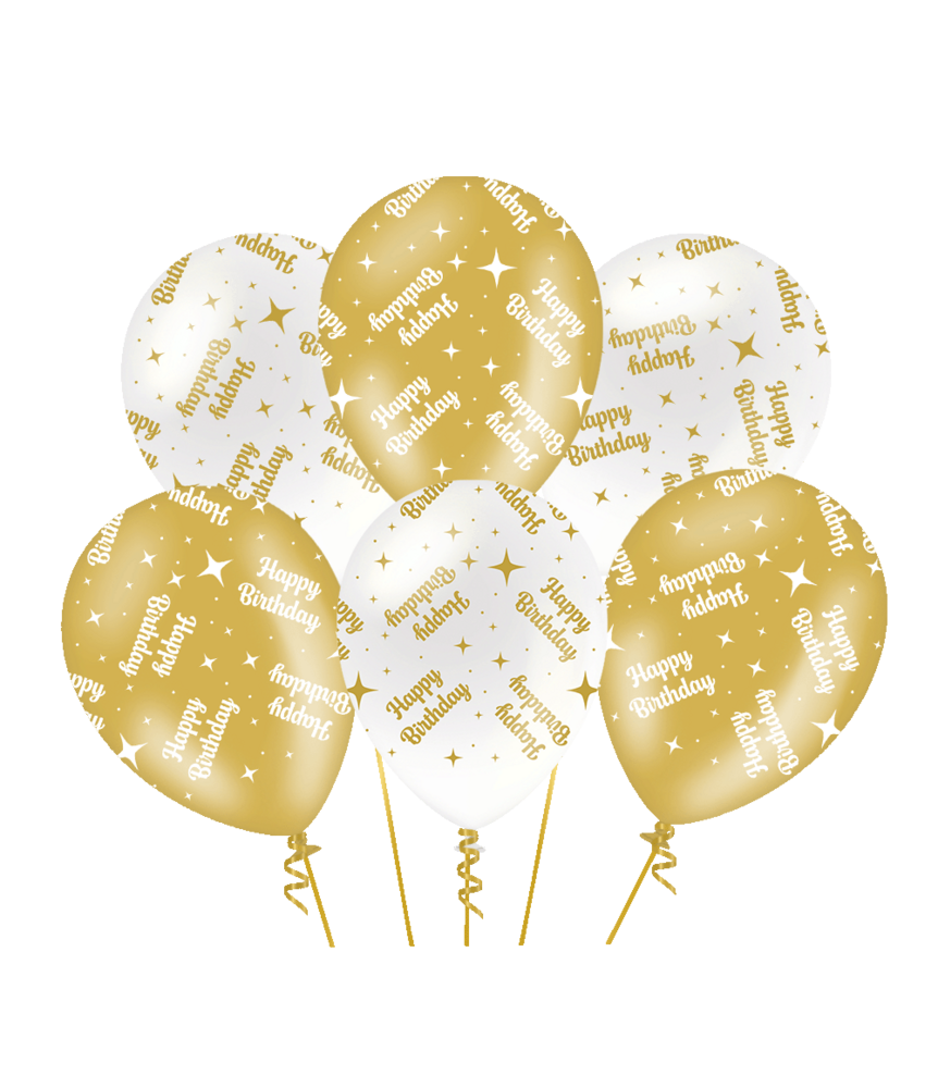 Paper Dreams Happy Birthday Fancy Balloons 30cm | 6 pieces