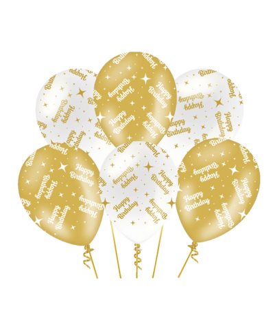 Paper Dreams Ballons fantaisie « Joyeux anniversaire » 30 cm | 6 pièces