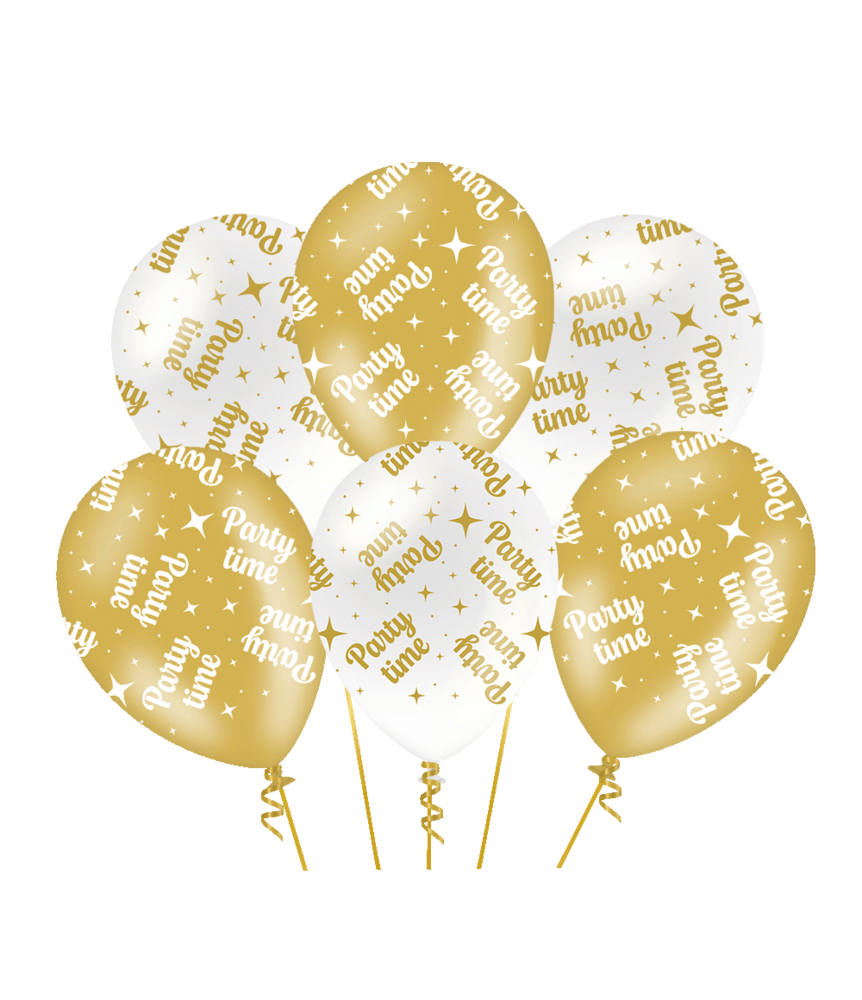 Paper Dreams Ballonnen Party Time Fancy 30cm | 6 stuks