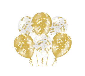 Paper Dreams Ballonnen Party Time Fancy 30cm | 6 stuks Paper Dreams Ballonnen Party Time Fancy 30cm | 6 stuks