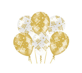 Paper Dreams Ballonnen Abraham 50 Fancy 30cm | 6 stuks