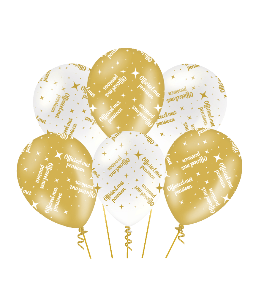 Paper Dreams Dekoballons zum Ruhestand, 30 cm | 6 Stück