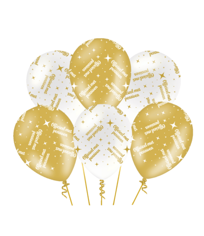 Paper Dreams Ballons fantaisie pour départ à la retraite 30 cm | 6 pièces