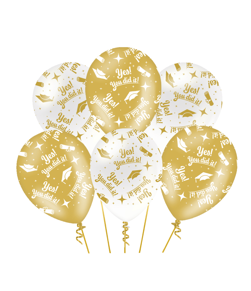 Paper Dreams Ballonnen You Did It Fancy 30cm | 6 stuks