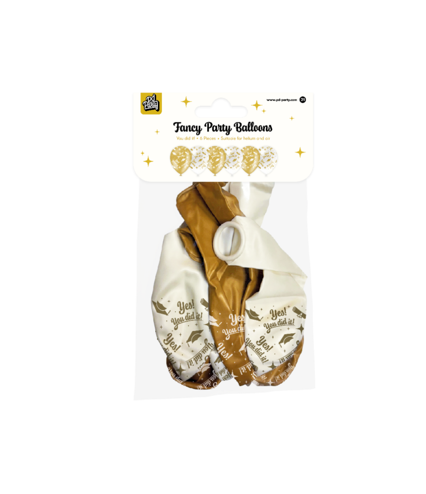Paper Dreams Ballonnen You Did It Fancy 30cm | 6 stuks