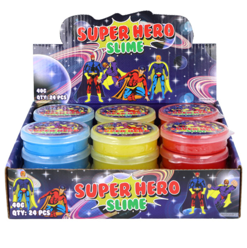 Henbrandt Superhelden Slijm 40gr | 6 stuks