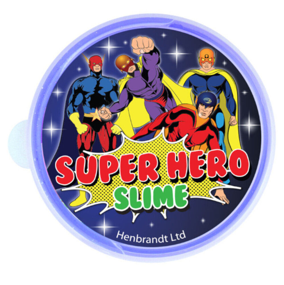 Henbrandt Superhelden Slijm 40gr | 6 stuks Henbrandt Superhelden Slijm 40gr | 6 stuks
