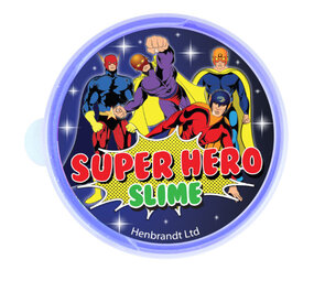 Henbrandt Superhelden Slijm 40gr | 6 stuks