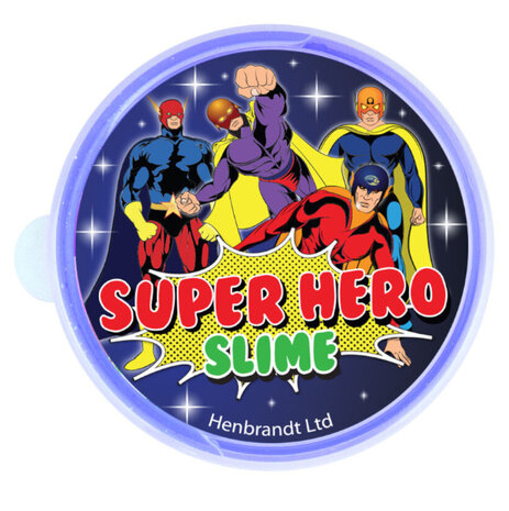 Henbrandt Slime Super-héros 40 g | 6 pièces
