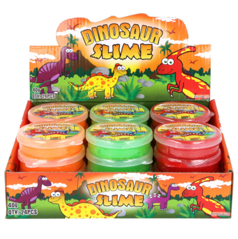 Henbrandt Slime Dino 40 g | 6 pièces