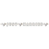 Folat Buchstabengirlande „Just Married“ mit Ringen, 215 cm | pro Stück Folat Buchstabengirlande „Just Married“ mit Ringen, 215 cm | pro Stück