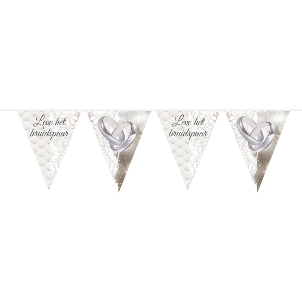 Folat Long Live the Bride and Groom Rings Garland 10 m | per piece