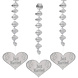 Folat Décoration suspendue « Just Married » 75 cm | 3 pièces