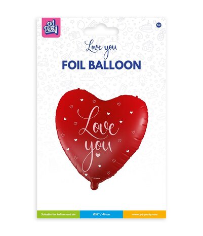 Paper Dreams Love You Ballon 45cm Leeg | per stuk