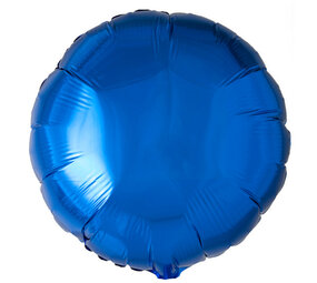 WeFiesta Ballon à l'hélium rond bleu dégonflé 45 cm | à l'unité