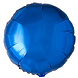 WeFiesta Helium Ballon Rond Blauw Leeg 45cm | per stuk