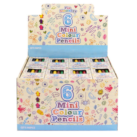 Henbrandt Kleurpotloden 9cm | 12 doosjes