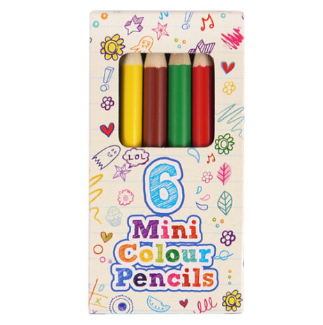 Henbrandt Crayons de couleur 9 cm | 12 boîtes