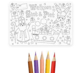 Paper Dreams Sinterklaas Coloring Placemats | 4 pieces