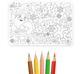 Paper Dreams Christmas Coloring Placemats | 4 pieces