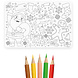 Paper Dreams Sets de table à colorier pour Noël | 4 pièces Paper Dreams Sets de table à colorier pour Noël | 4 pièces