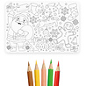 Paper Dreams Kerst Kleurplaat Placemats | 4 stuks