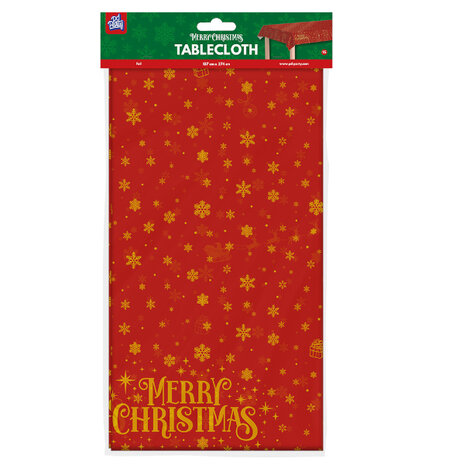 Paper Dreams Red Christmas Tablecloth 274x137cm | per piece Paper Dreams Red Christmas Tablecloth 274x137cm | per piece