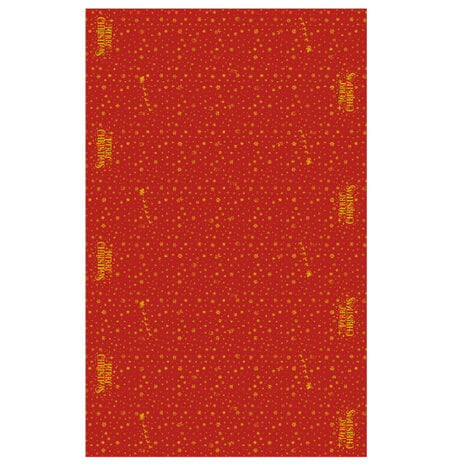 Paper Dreams Nappe de Noël rouge 274 x 137 cm | à l'unité