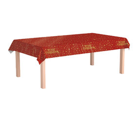 Paper Dreams Red Christmas Tablecloth 274x137cm | per piece